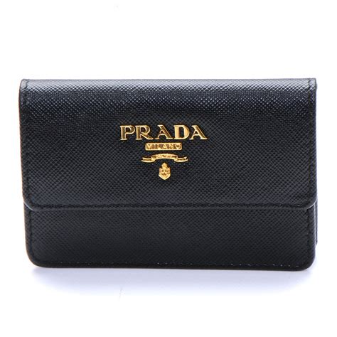 prada womens business card holder